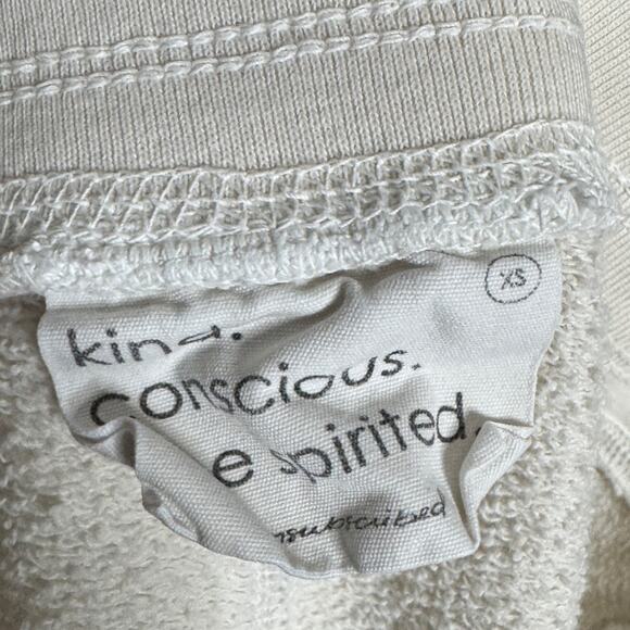 Unsubscribed Cotton French Terry Joggers in Natural Womens Size XS minimalist - Picture 10 of 12